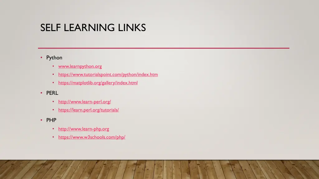 self learning links