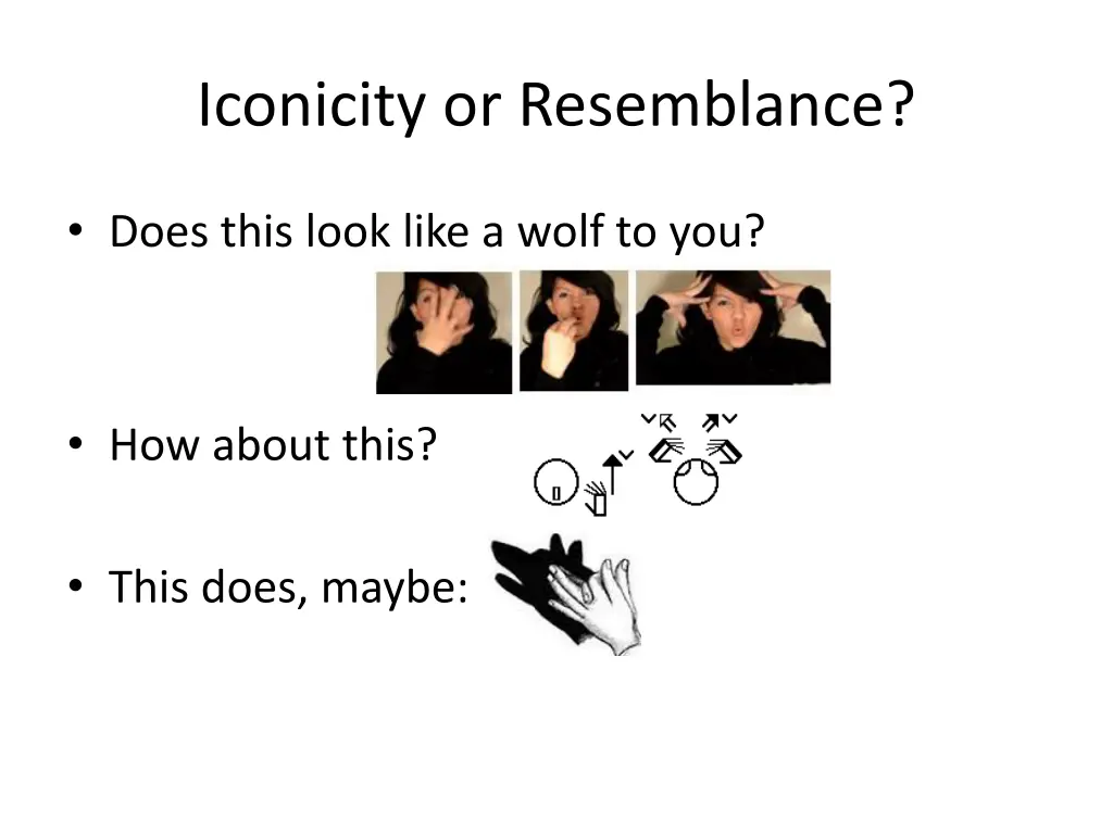 iconicity or resemblance