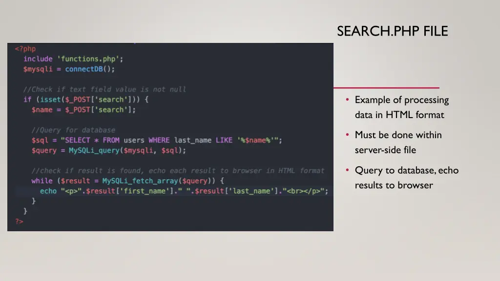 search php file