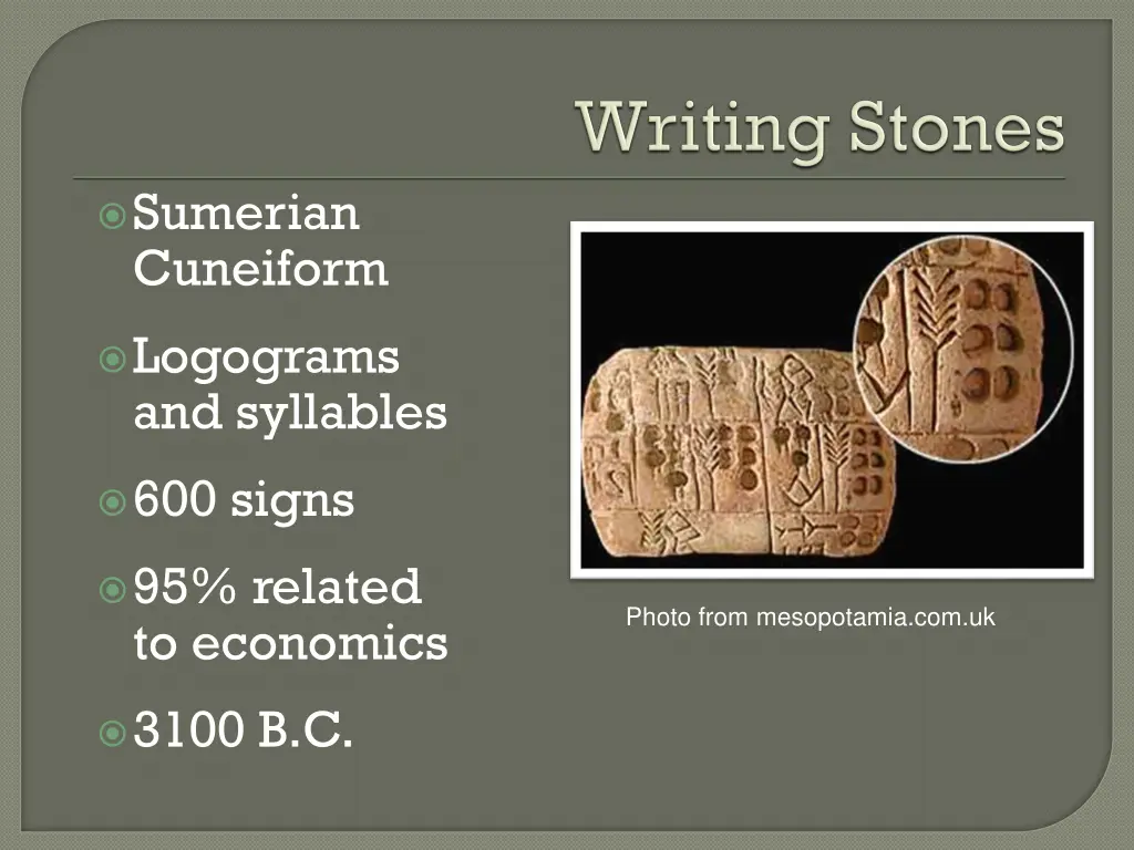 sumerian cuneiform