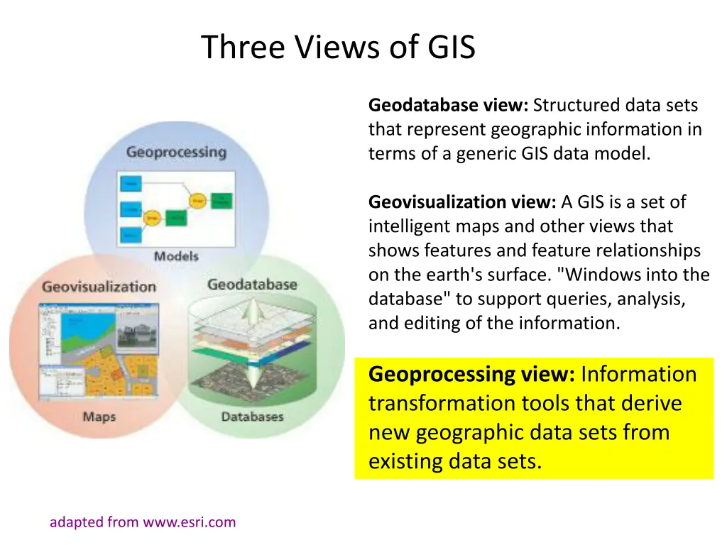 three views of gis