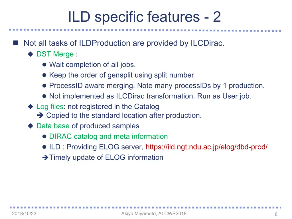 ild specific features 2