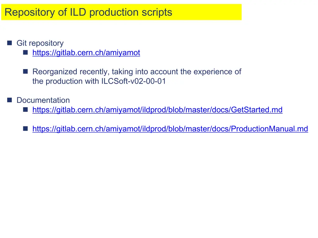 repository of ild production scripts
