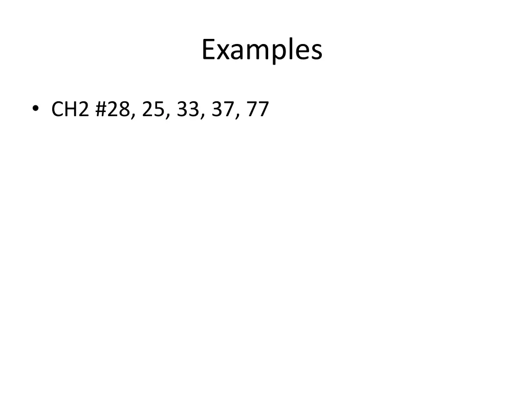 examples