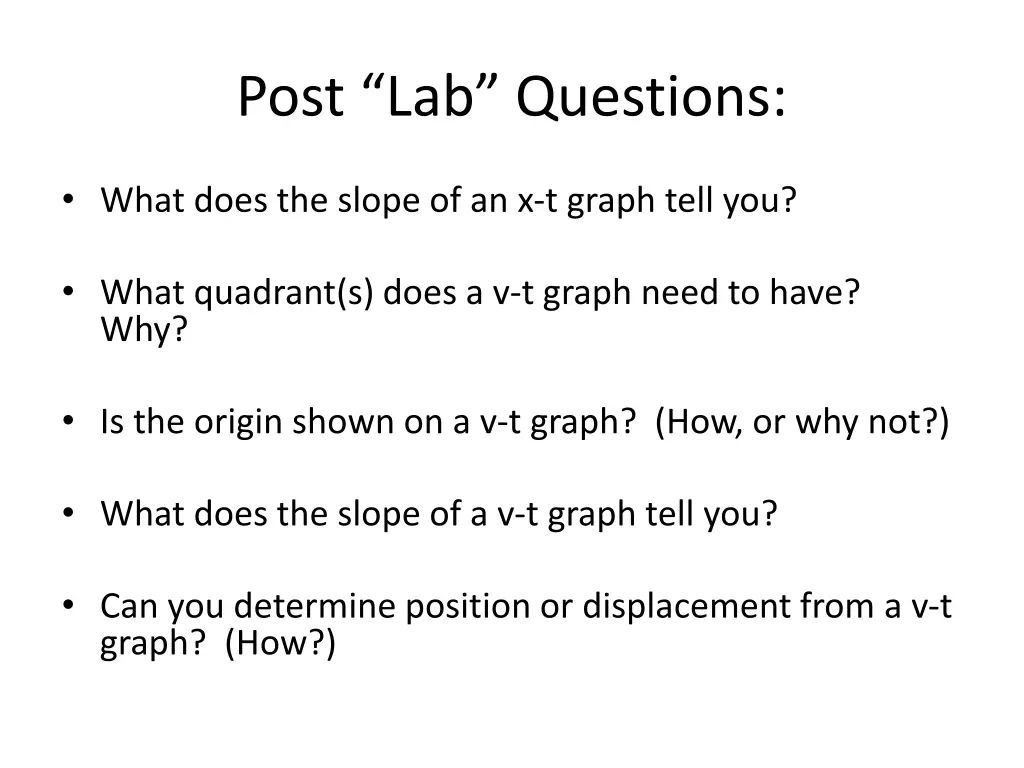 post lab questions 1