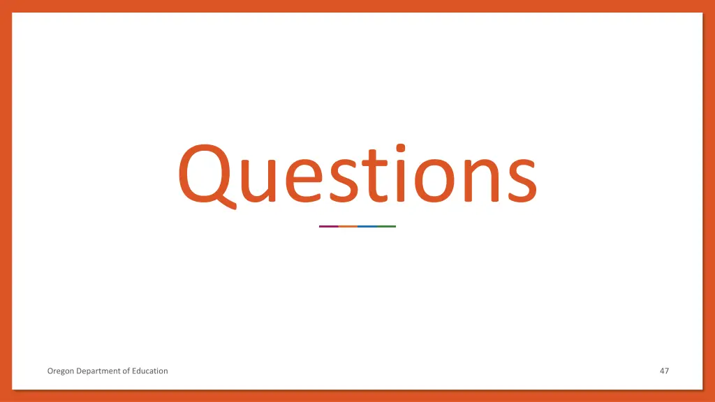 questions