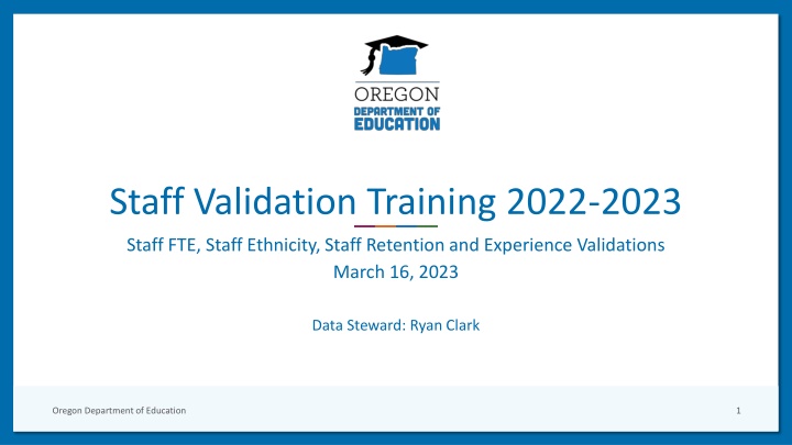 staff validation training 2022 2023
