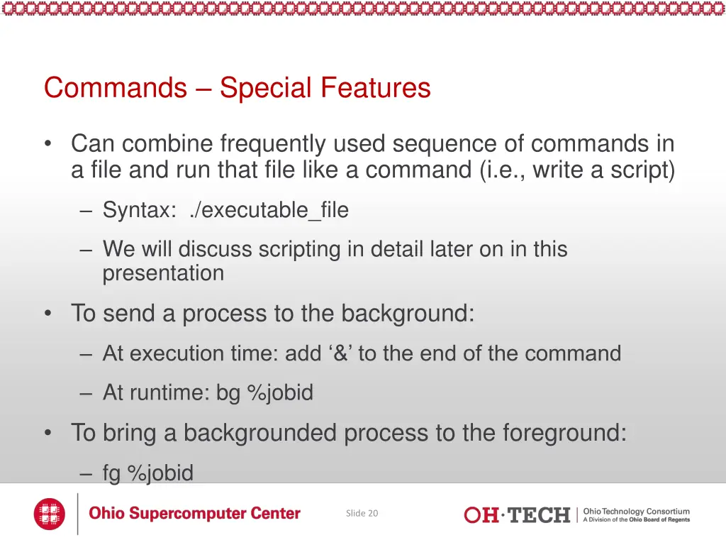 commands special features 4