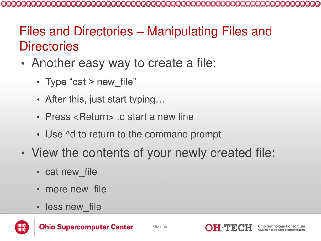 files and directories manipulating files 1