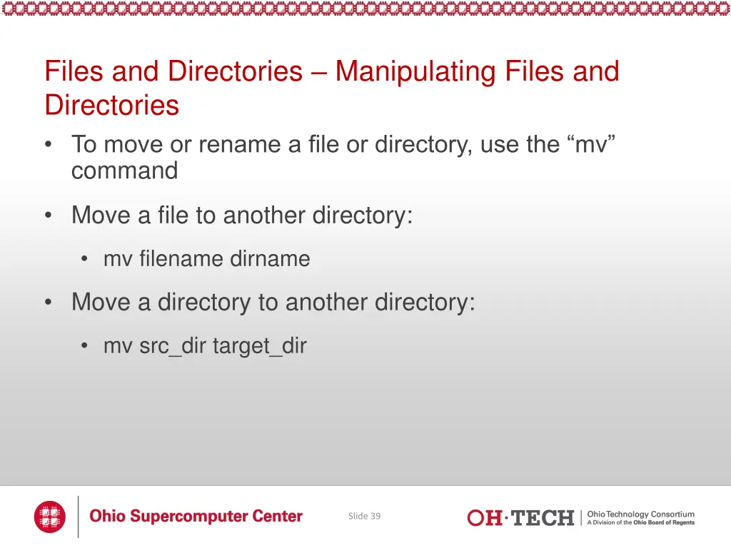 files and directories manipulating files 2