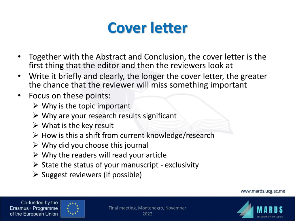 cover letter