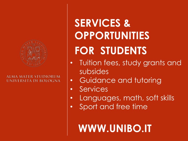 services opportunities for students tuition fees