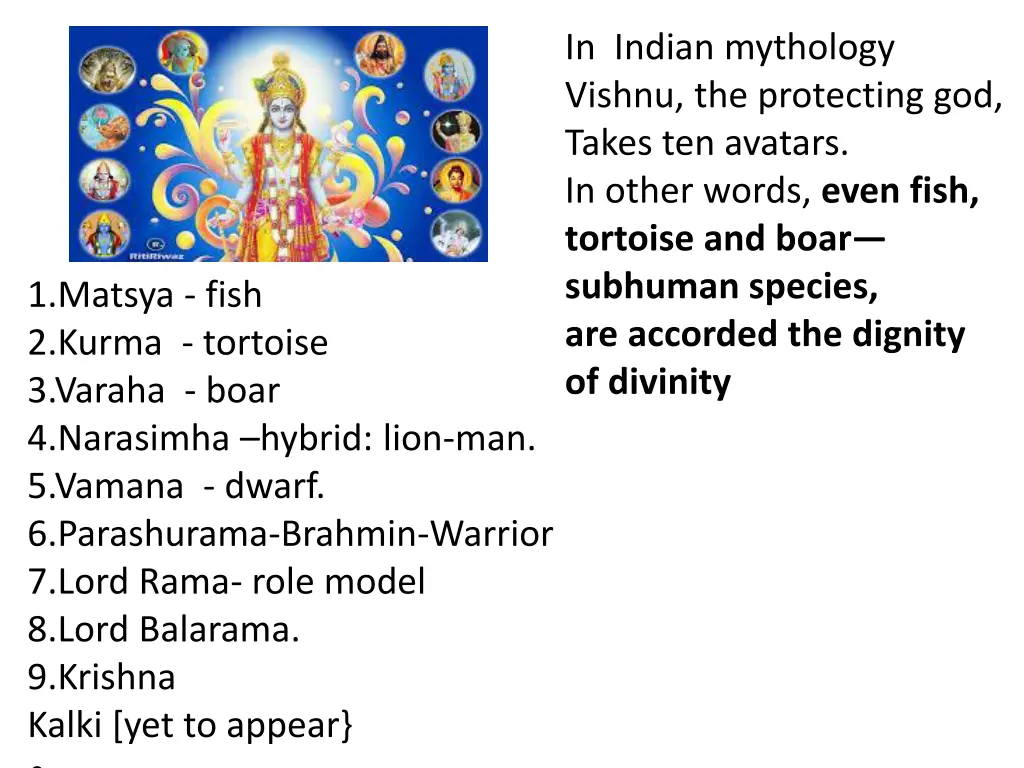 in indian mythology vishnu the protecting