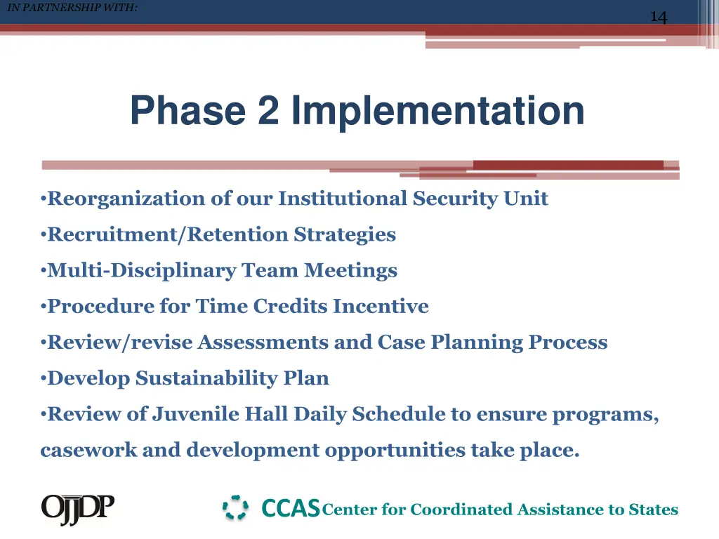 in partnership with 13