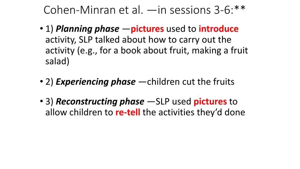 cohen minran et al in sessions 3 6