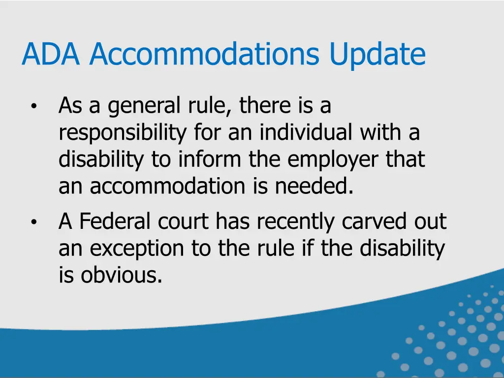 ada accommodations update