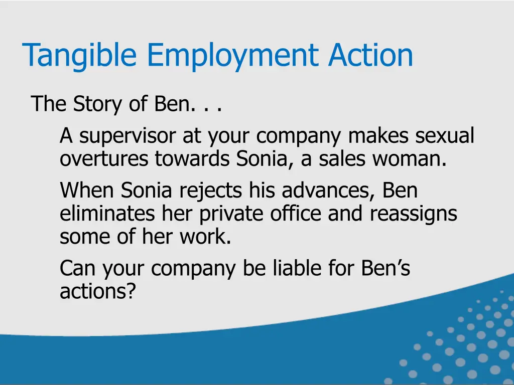 tangible employment action 1