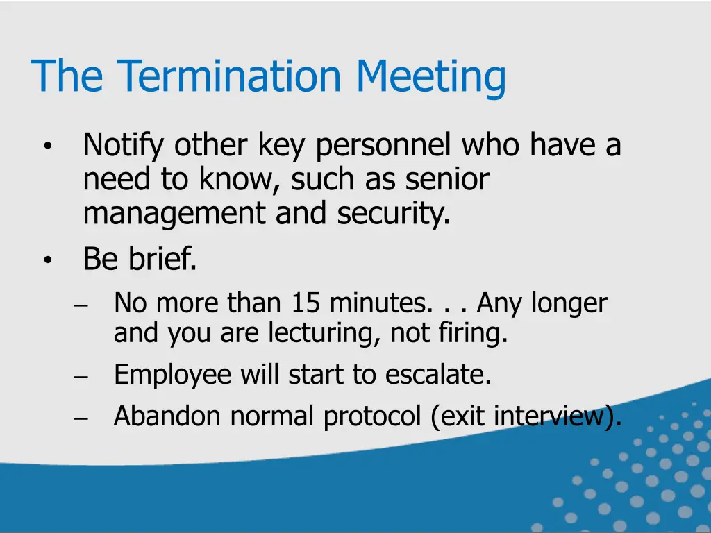 the termination meeting 1
