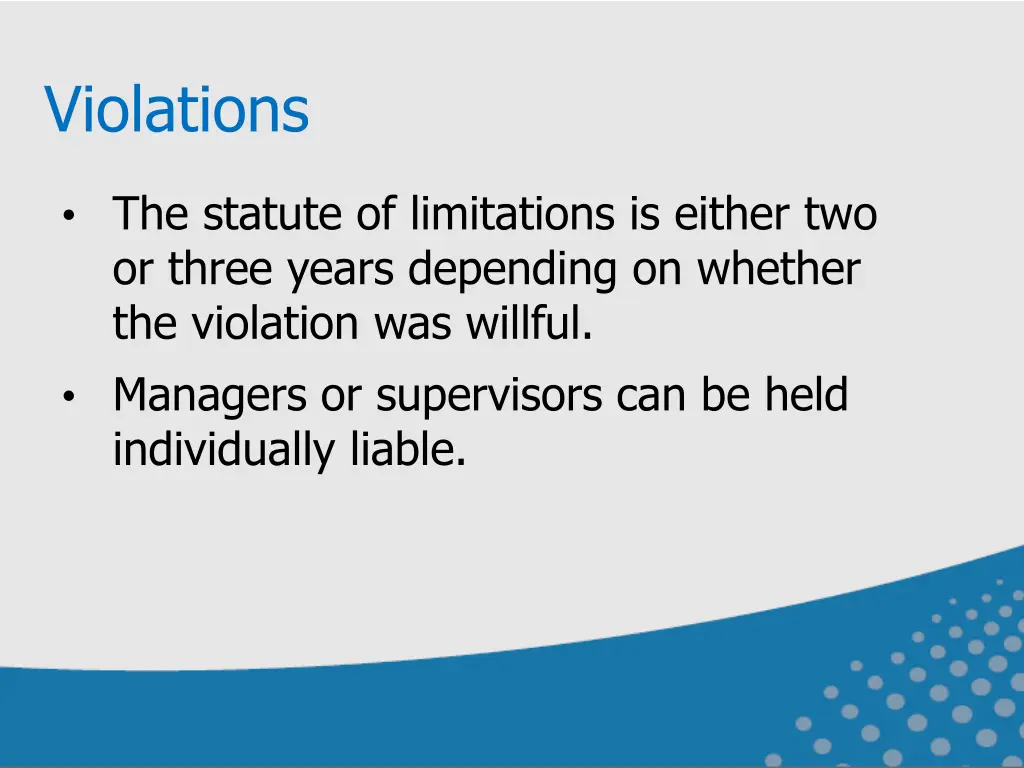 violations
