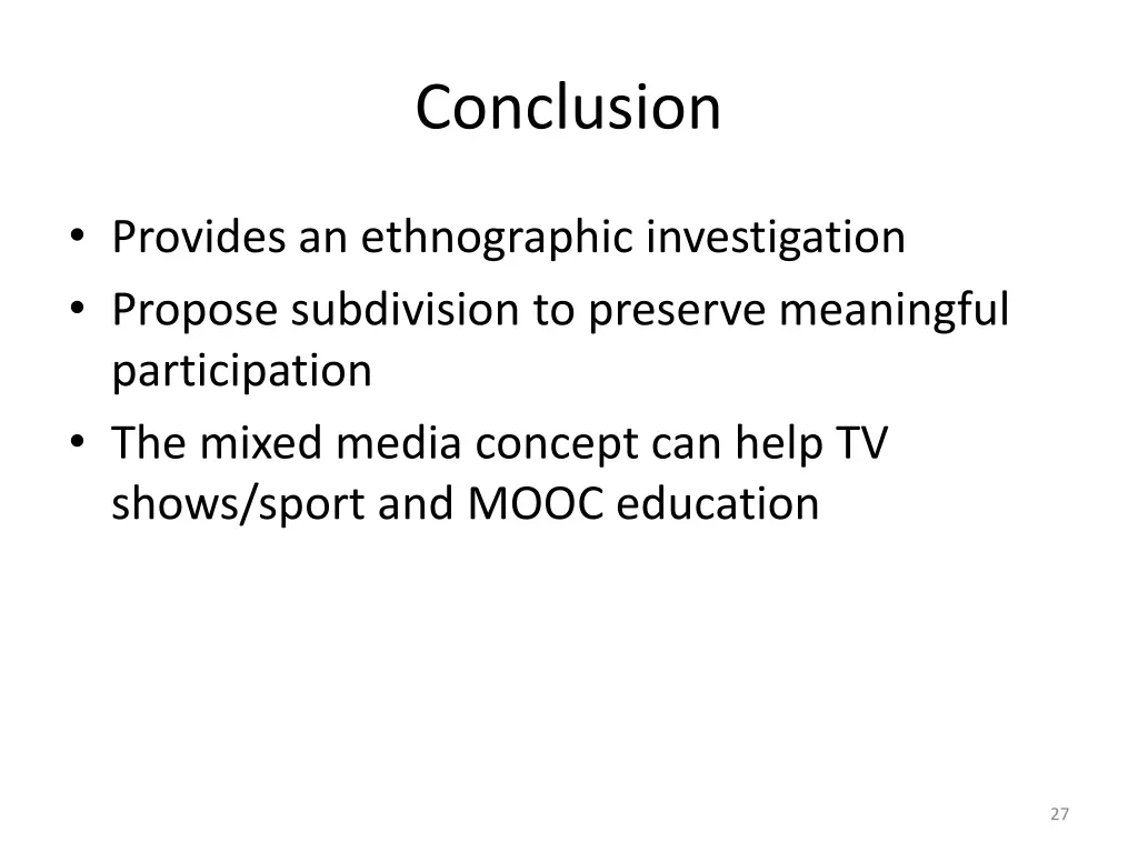 conclusion 1