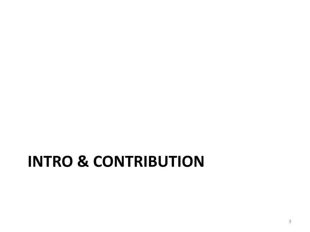 intro contribution