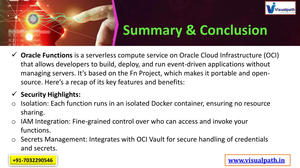 summary conclusion