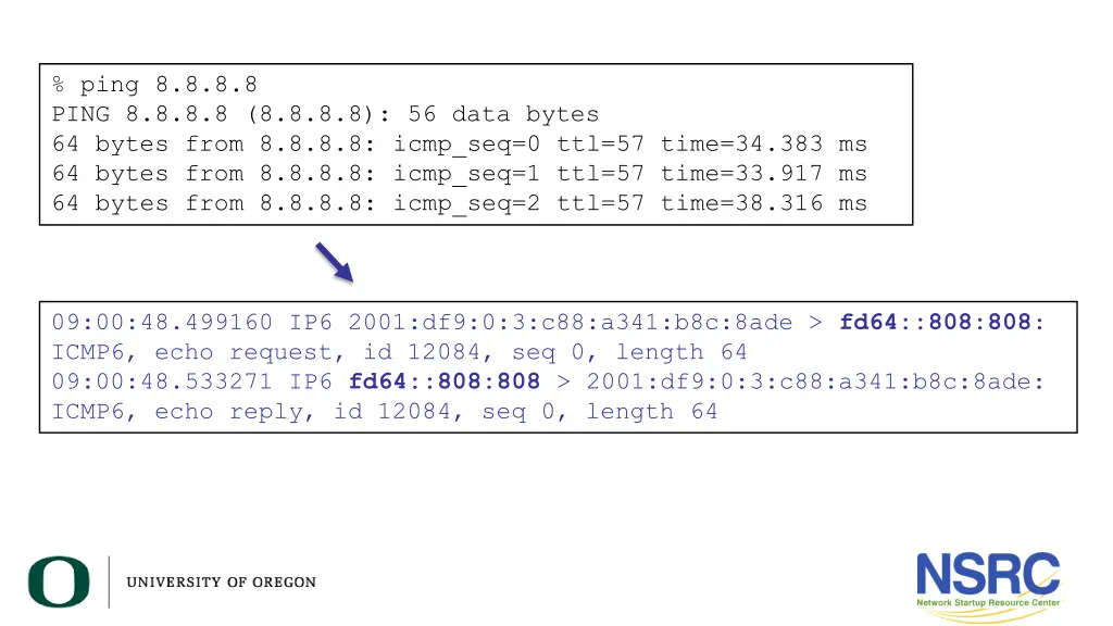 ping 8 8 8 8 ping 8 8 8 8 8 8 8 8 56 data bytes