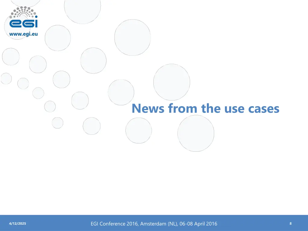 news from the use cases