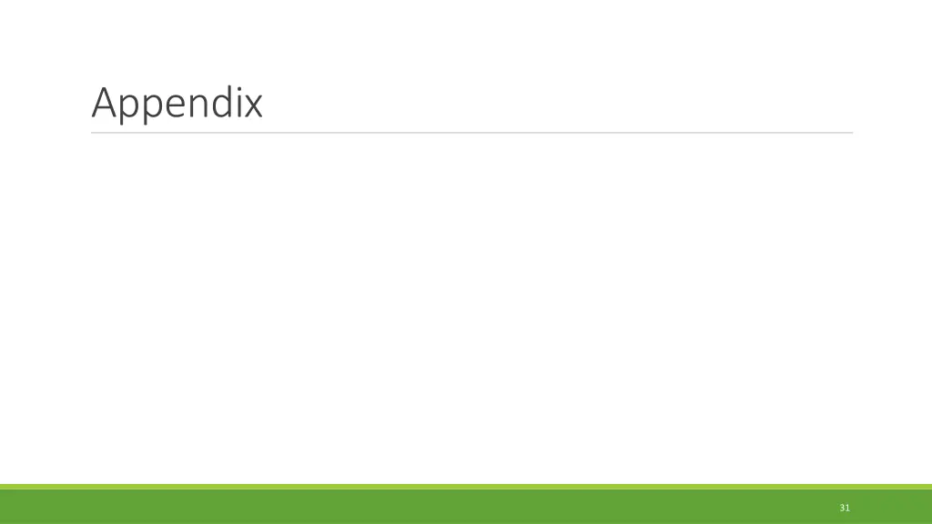 appendix