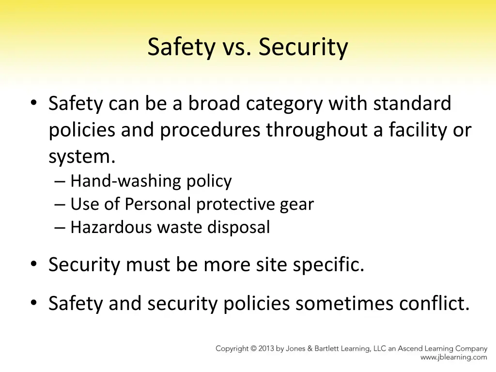 safety vs security