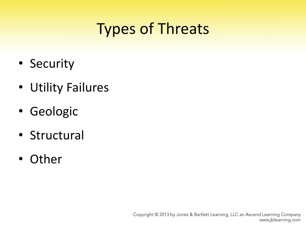types of threats