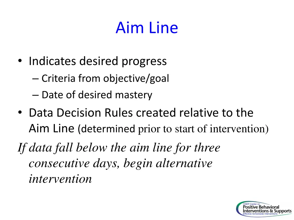 aim line