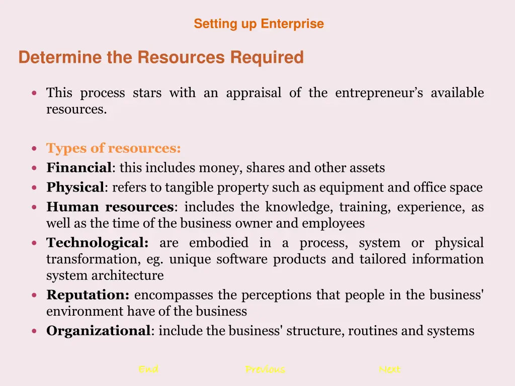 setting up enterprise 6