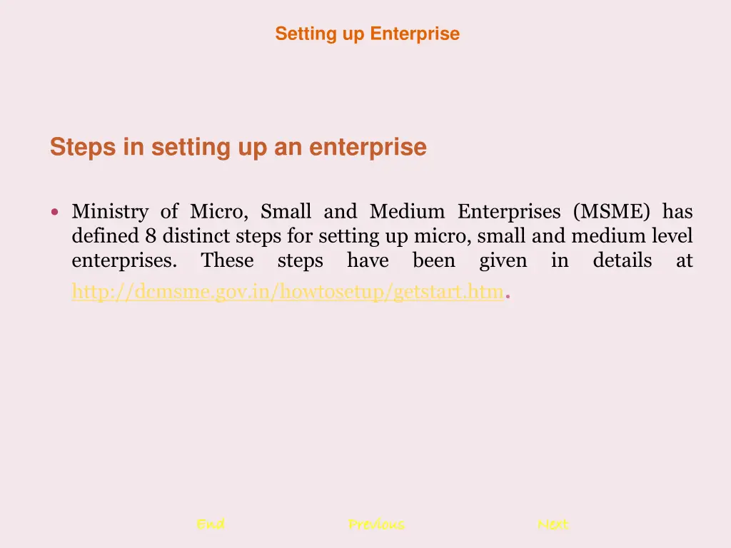 setting up enterprise 8