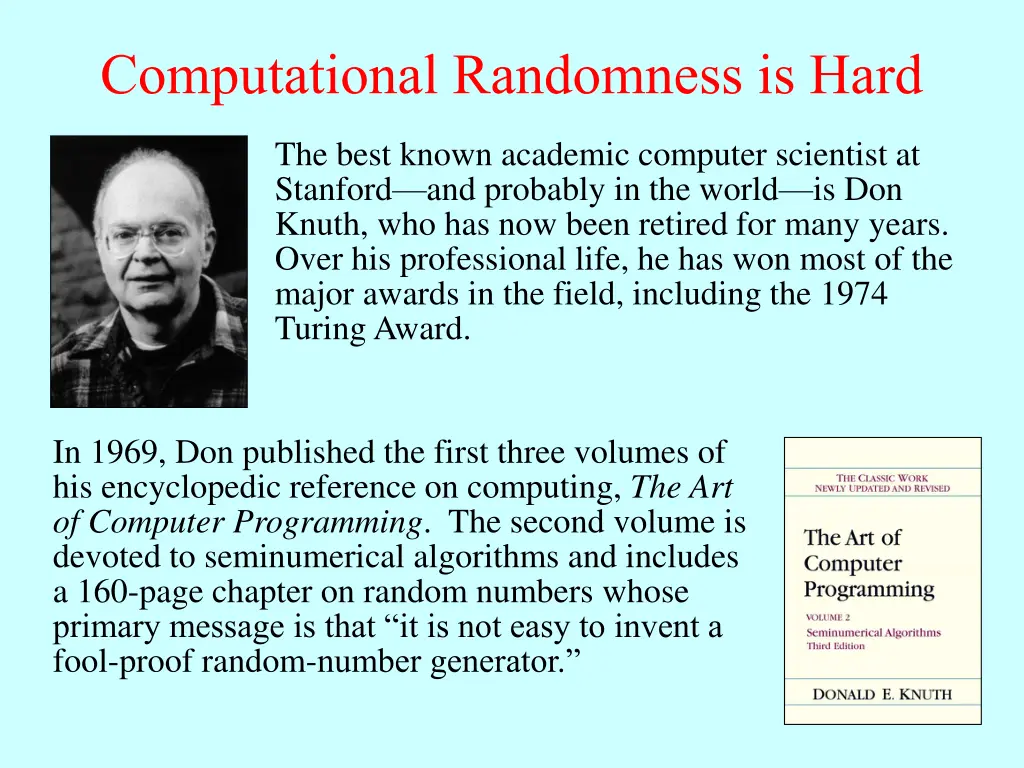 computational randomness is hard