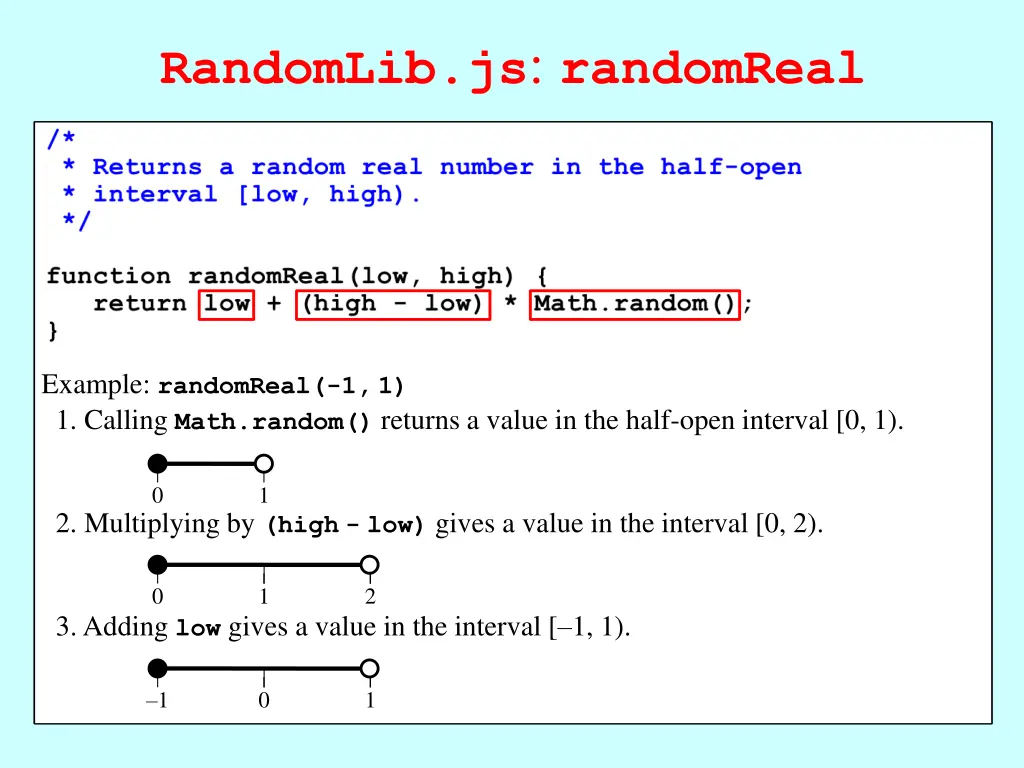 randomlib js randomreal