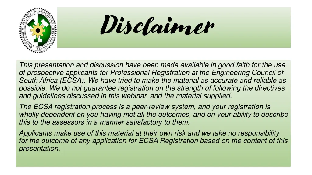 disclaimer 1