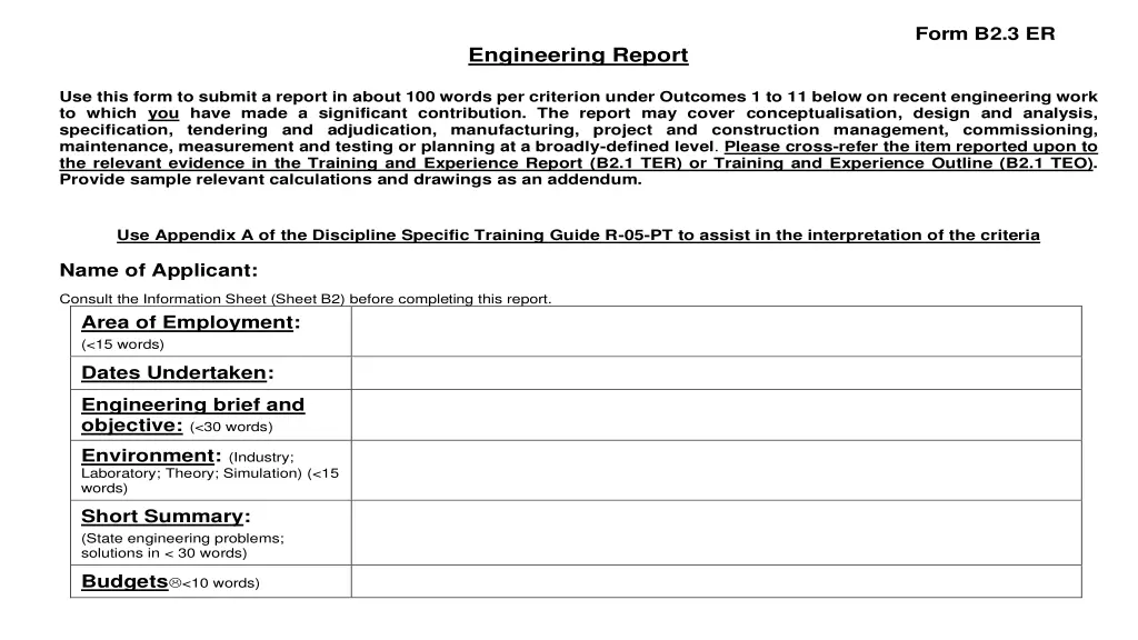 form b2 3 er
