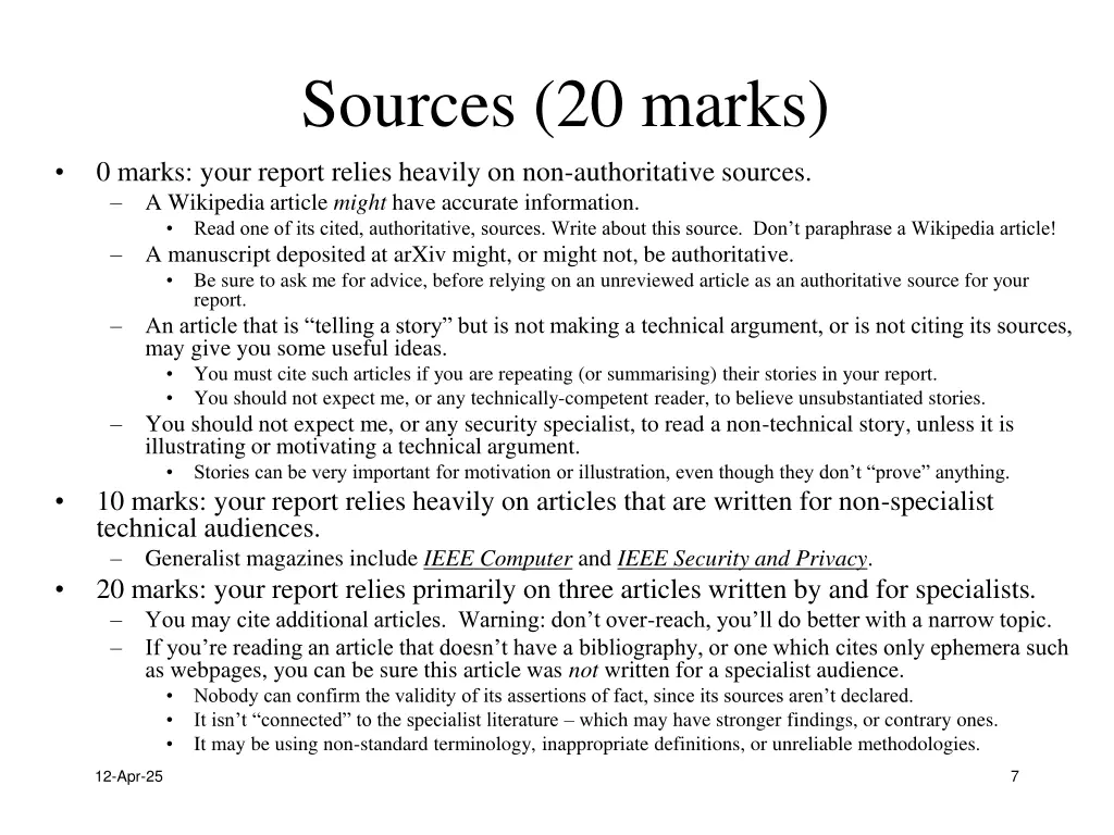 sources 20 marks