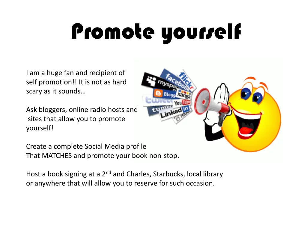 promote yourself