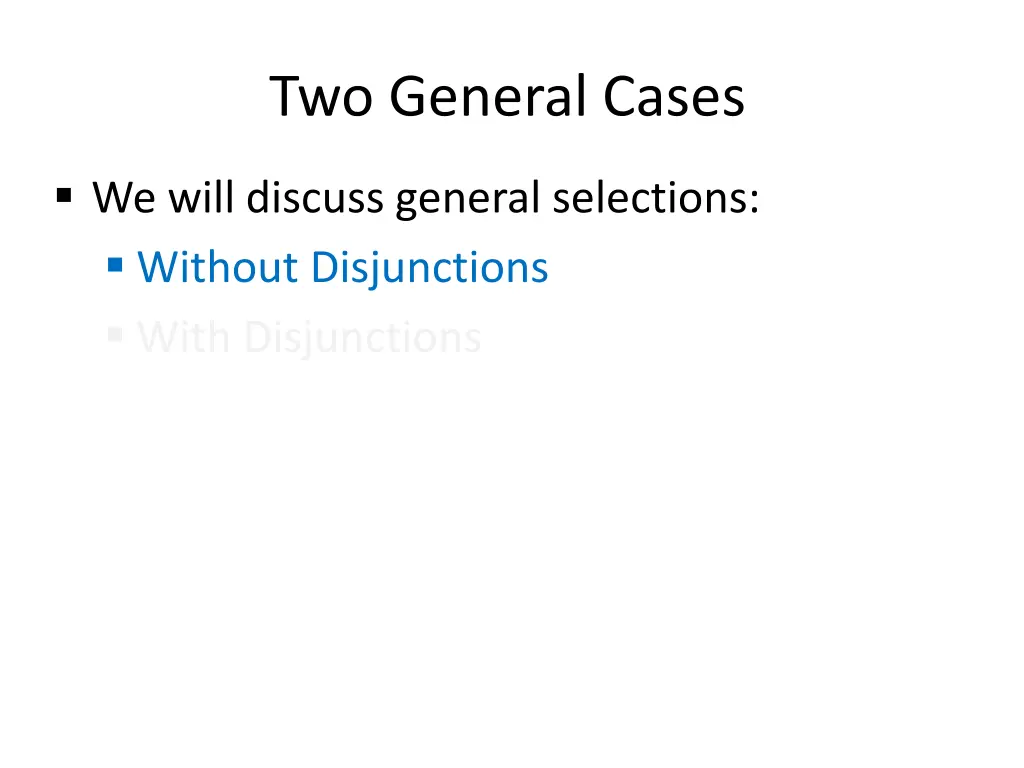 two general cases 1