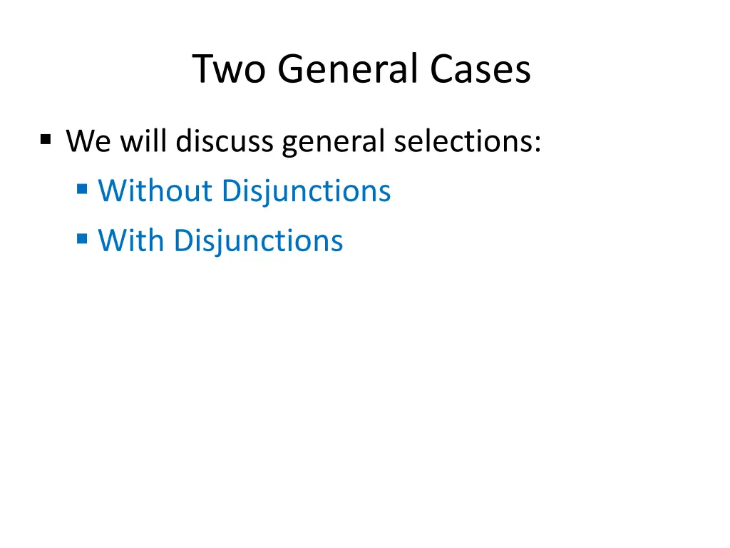 two general cases