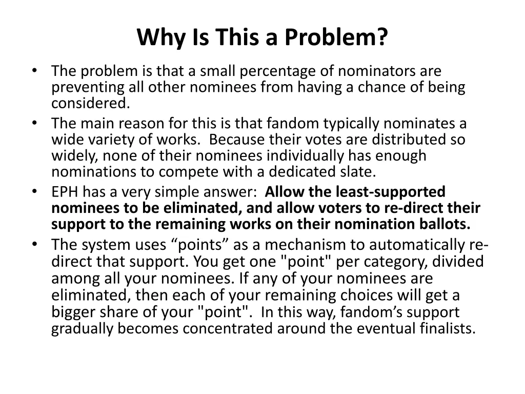 why is this a problem