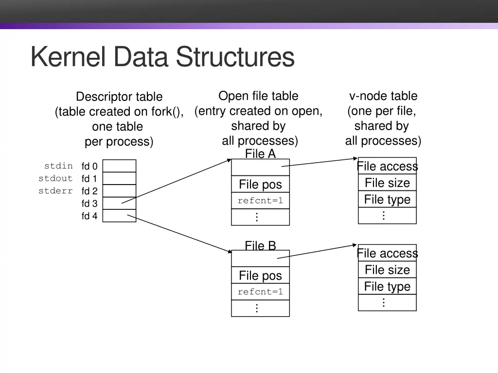 kernel data structures