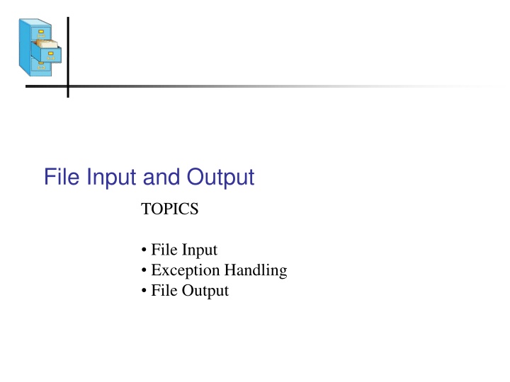file input and output