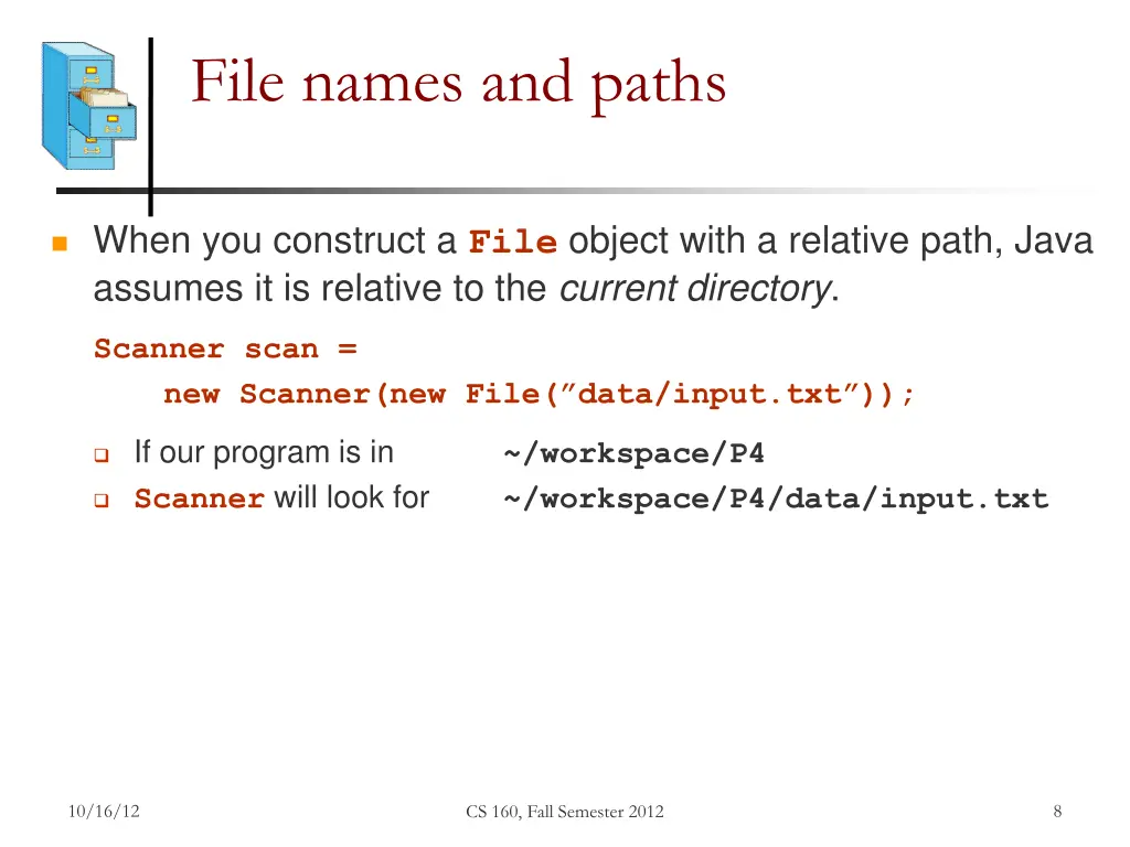 file names and paths 1