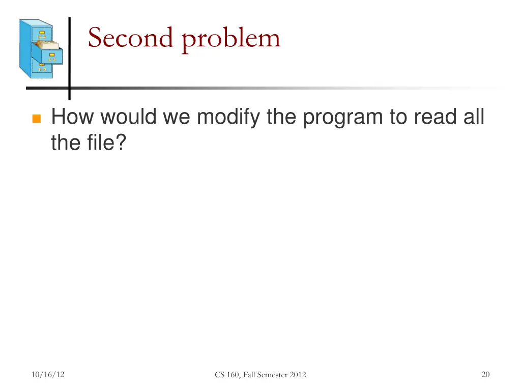 second problem