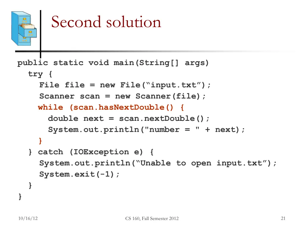 second solution