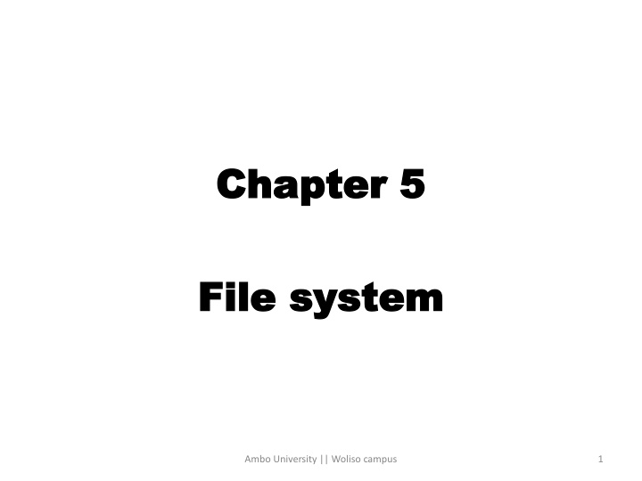 chapter 5 chapter 5