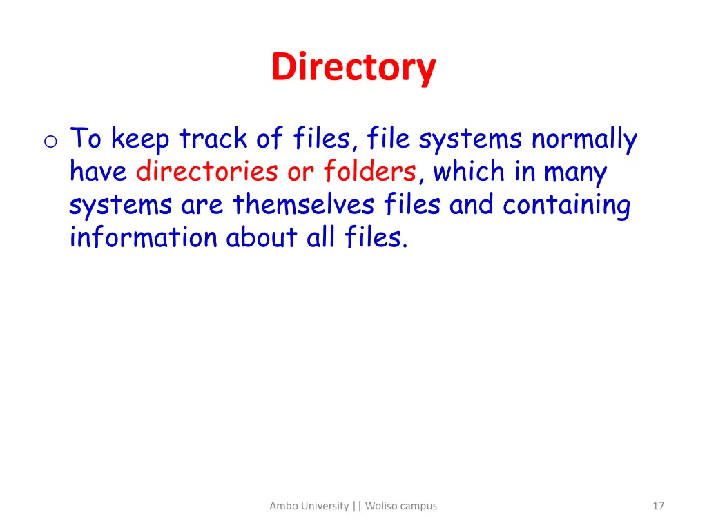 directory